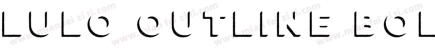 Lulo Outline Bold字体转换